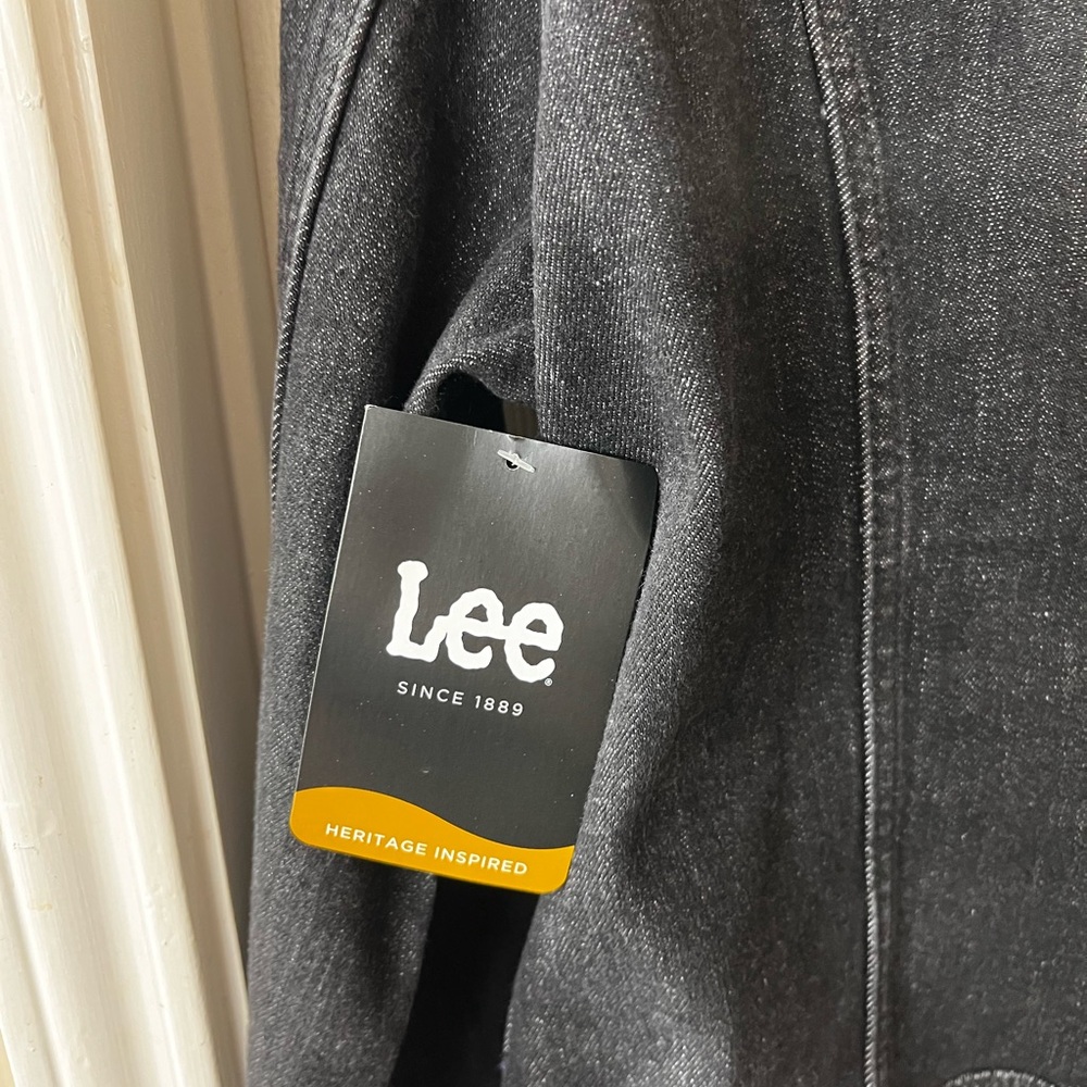NEW Lee Women's Sz XXL Heritage Premium Stretch Classic Fit Black Denim Jacket - Picture 8 of 12